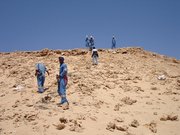 m_Laying_Geophones_on_Jebel_Face_8.JPG